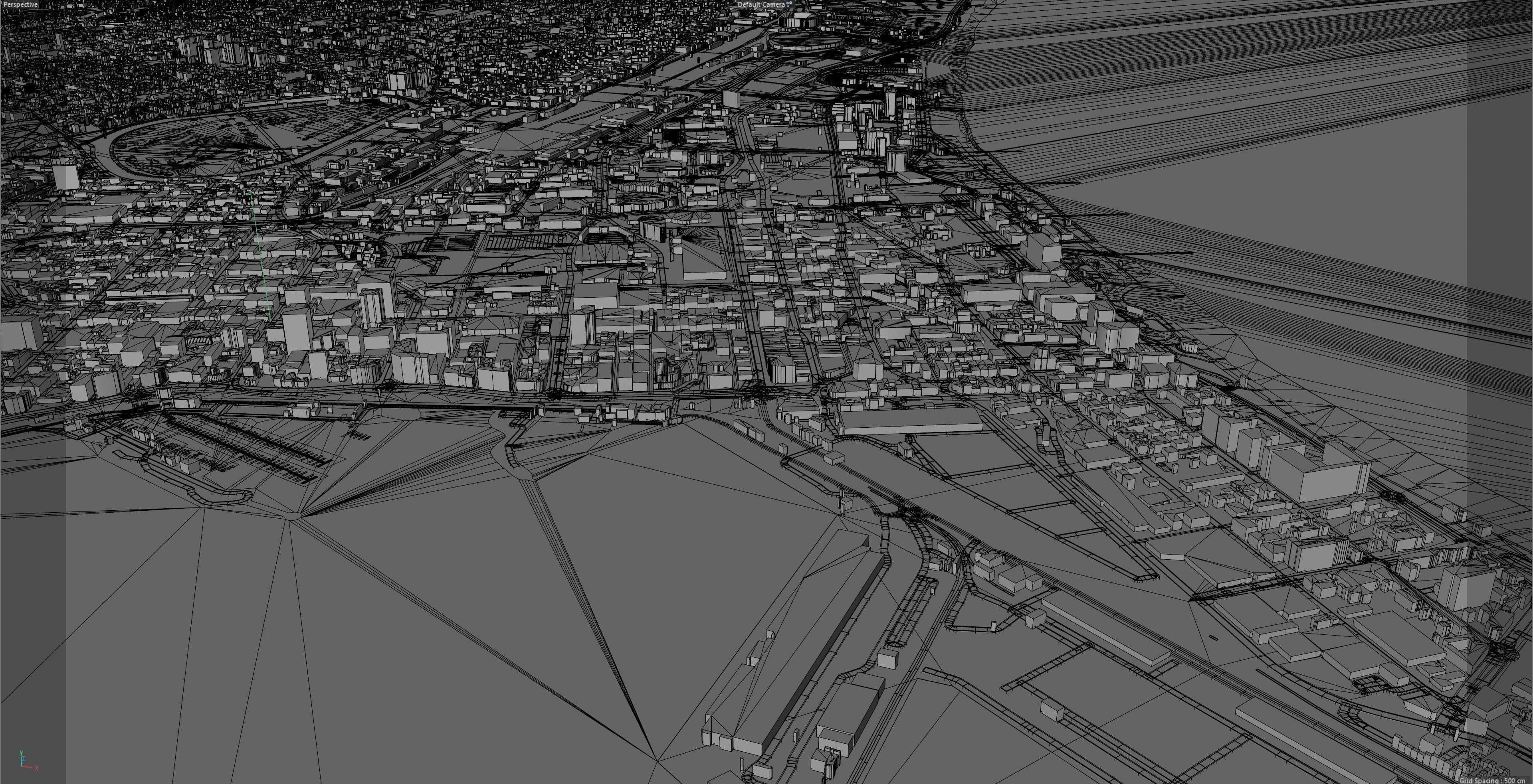Durban South Africa 30km Low-poly 3D model_12