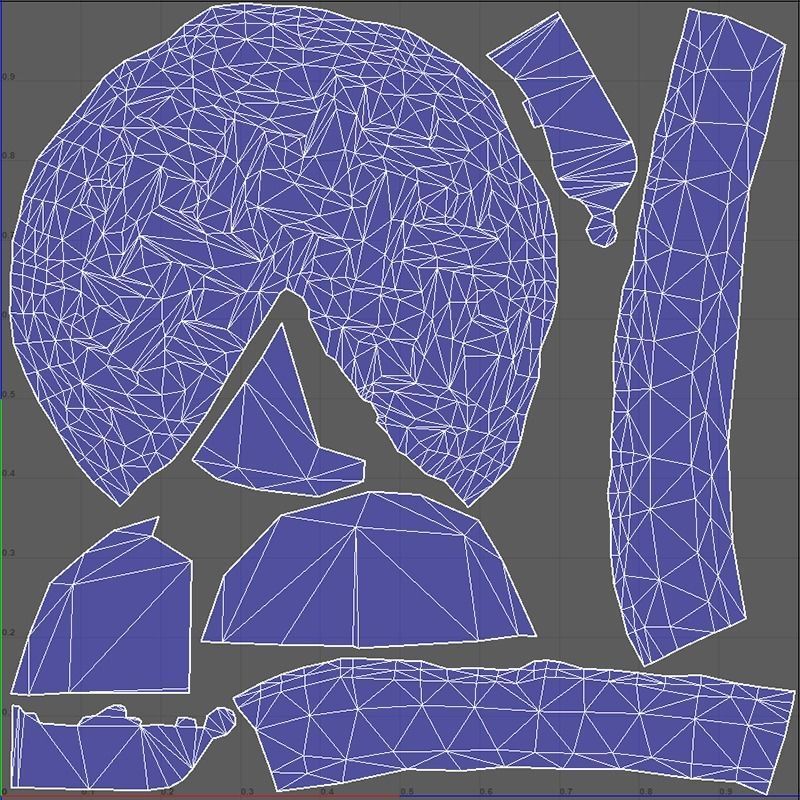 RhubarbPieChart Low-poly 3D model_7