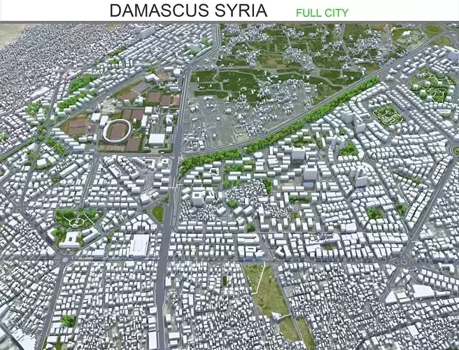 Damascus Syria 40km AI