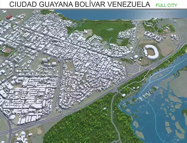 Ciudad Guayana Bolivar Venezuela 30km