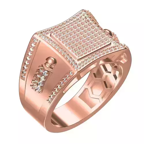 Illusion Style Diamond Ring for Men