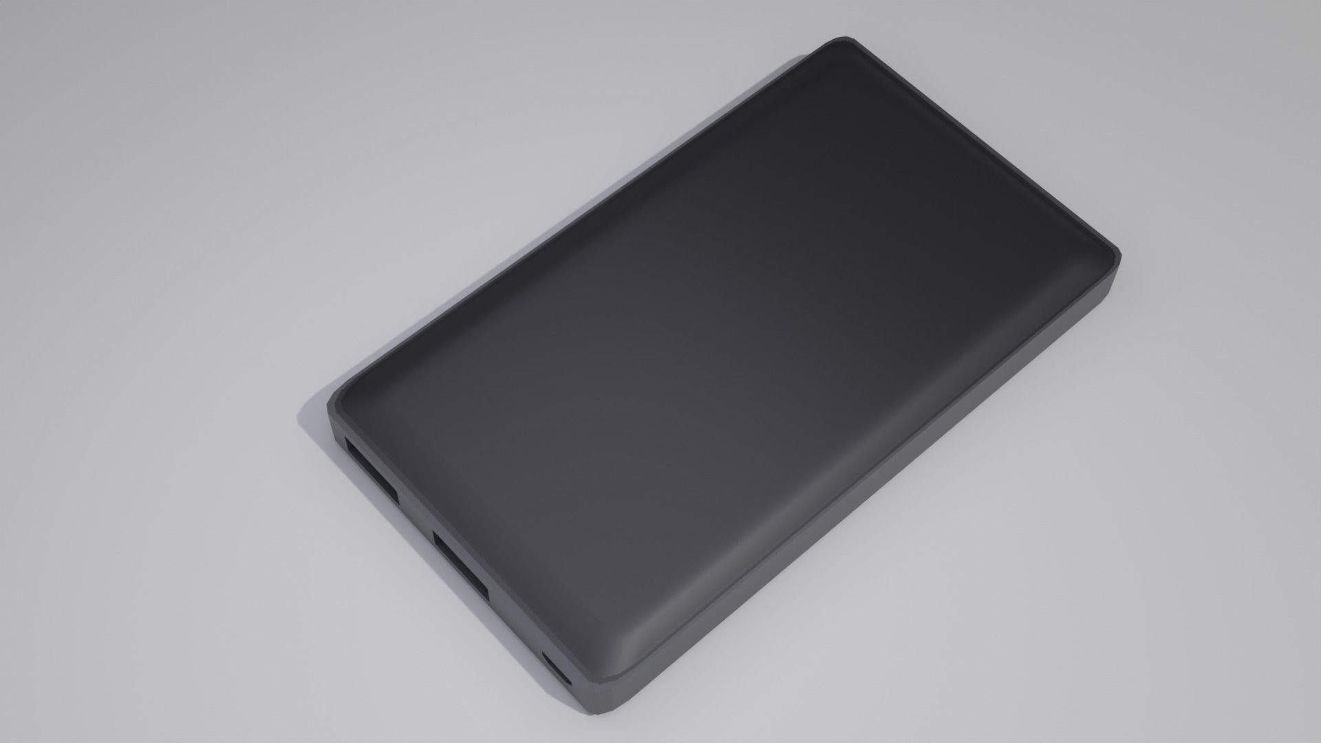 LowPoly 3D Powerbank model  3D model_2