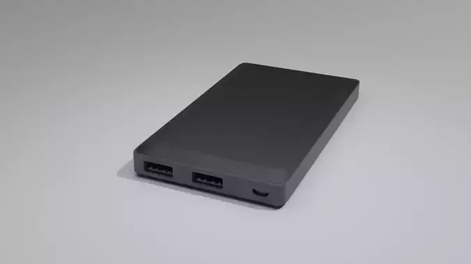 LowPoly 3D Powerbank model  3D model