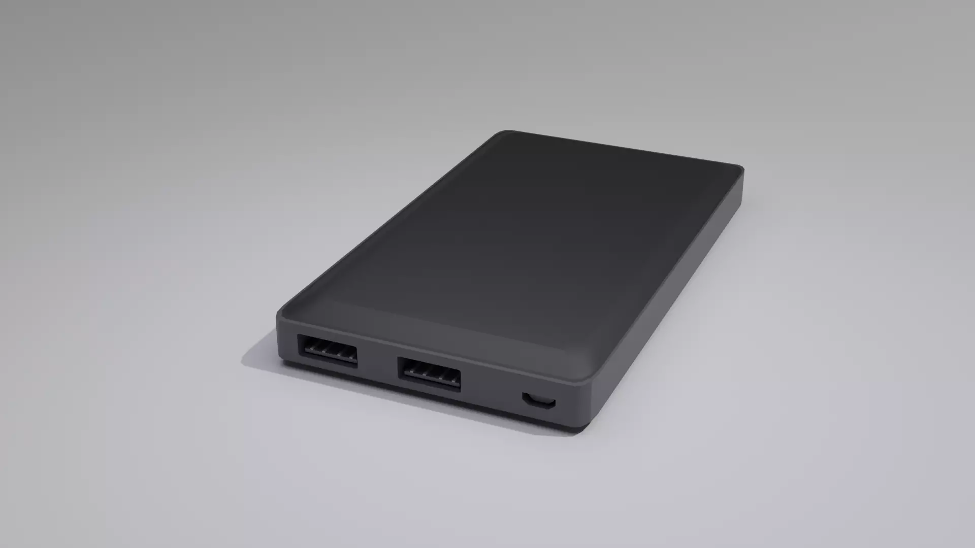 LowPoly 3D Powerbank model  3D model_0