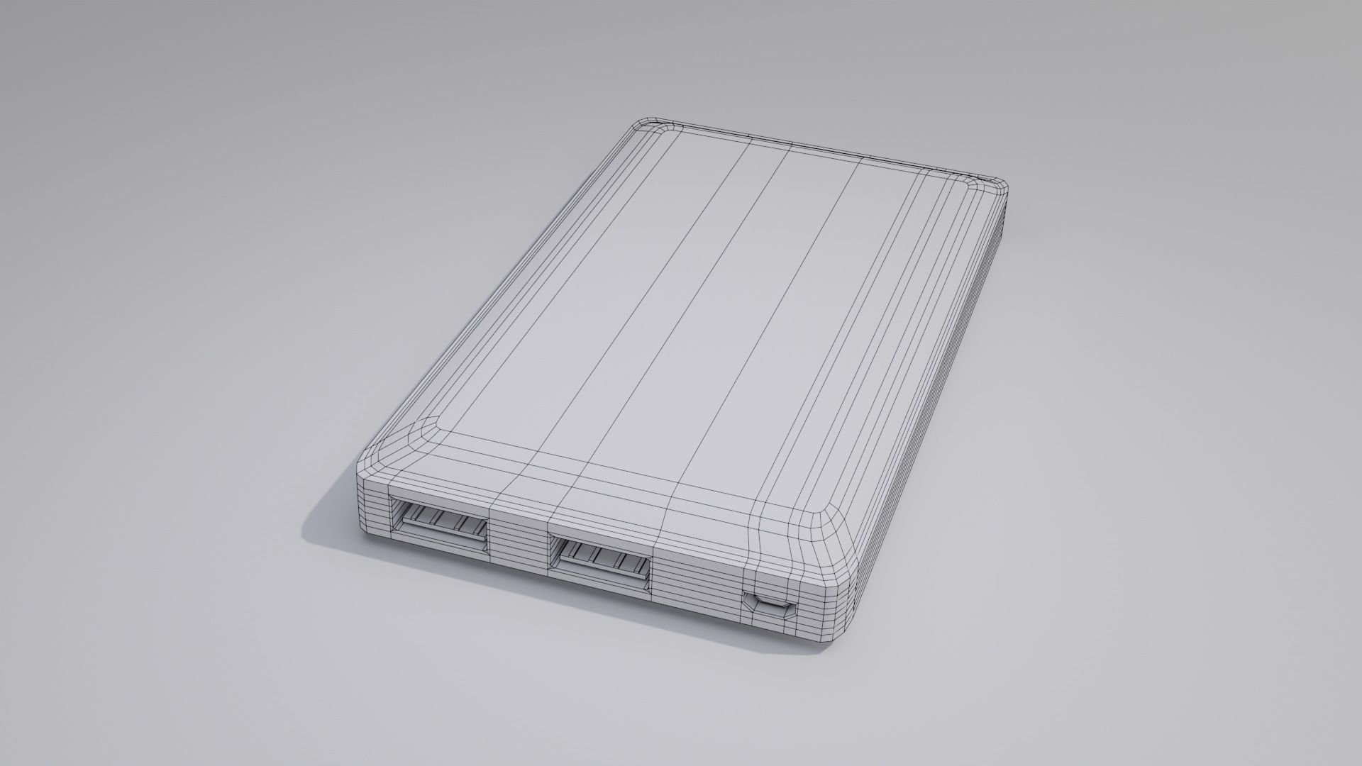 LowPoly 3D Powerbank model  3D model_1