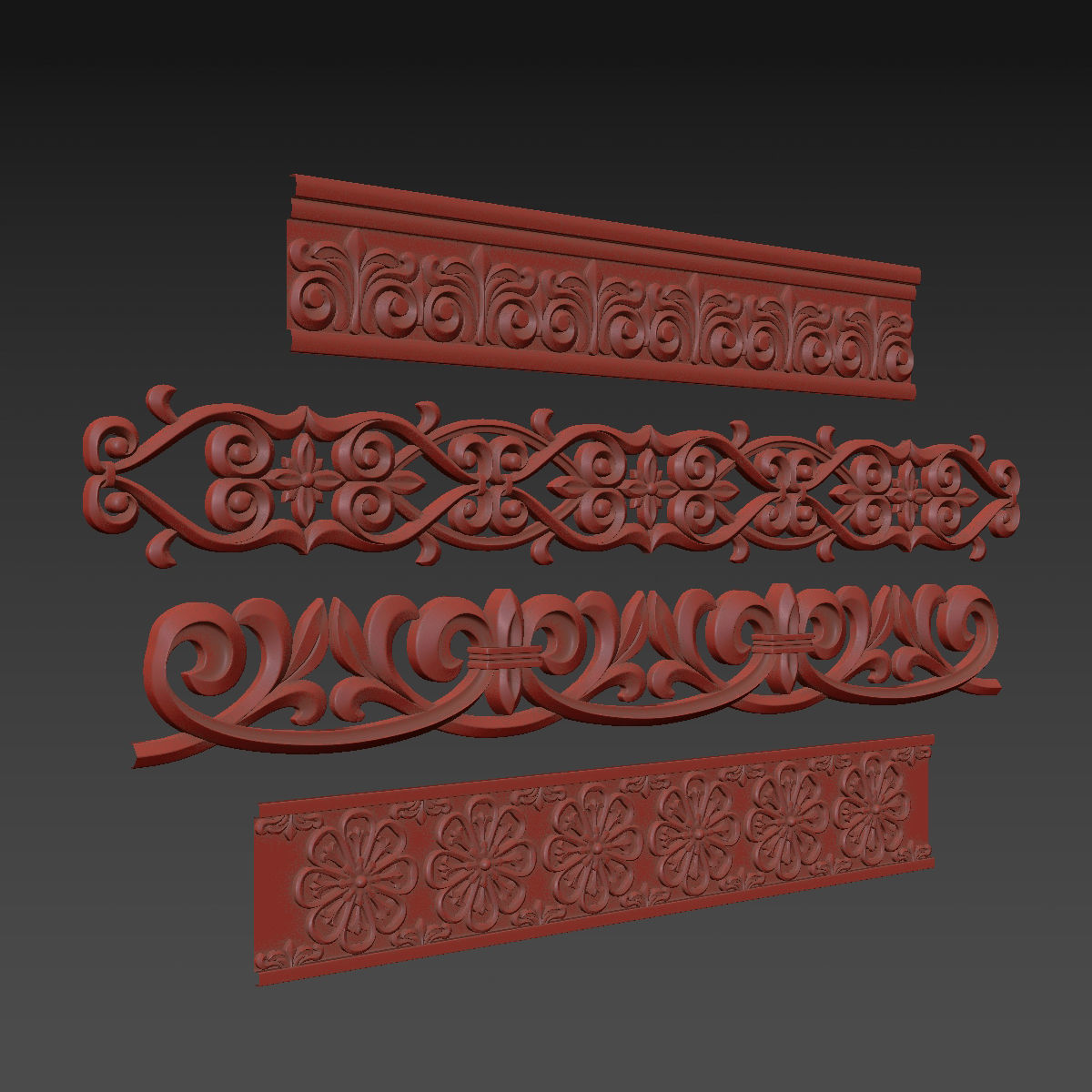 Ornament Element Pack 10 3D model_5