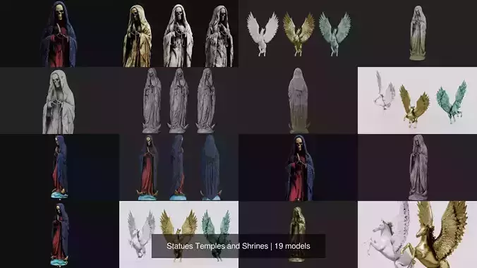 Statues Temples and Shrines