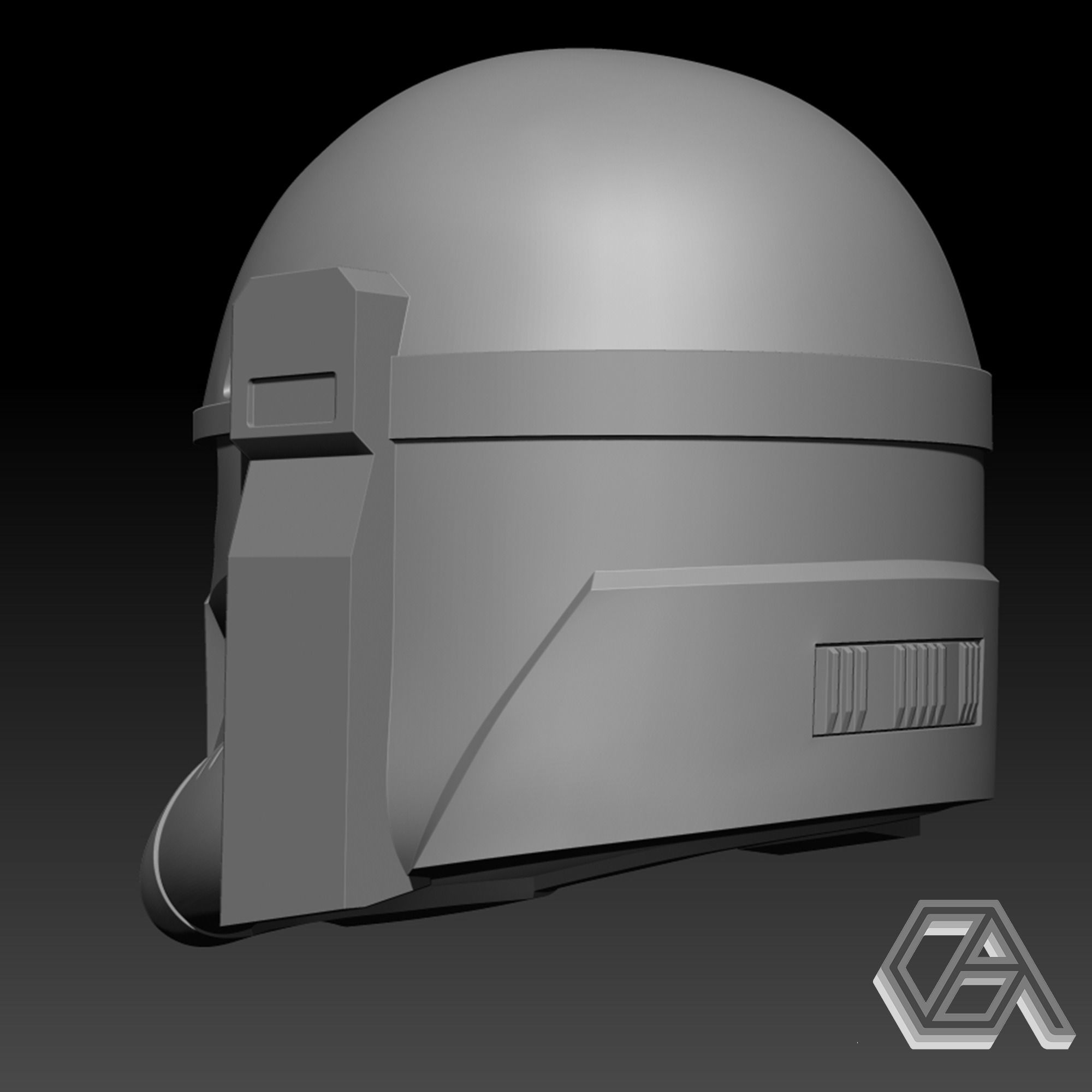 STAR WARS - BESKAR TROOPER MANDALORIAN HELMET 3D print model_3