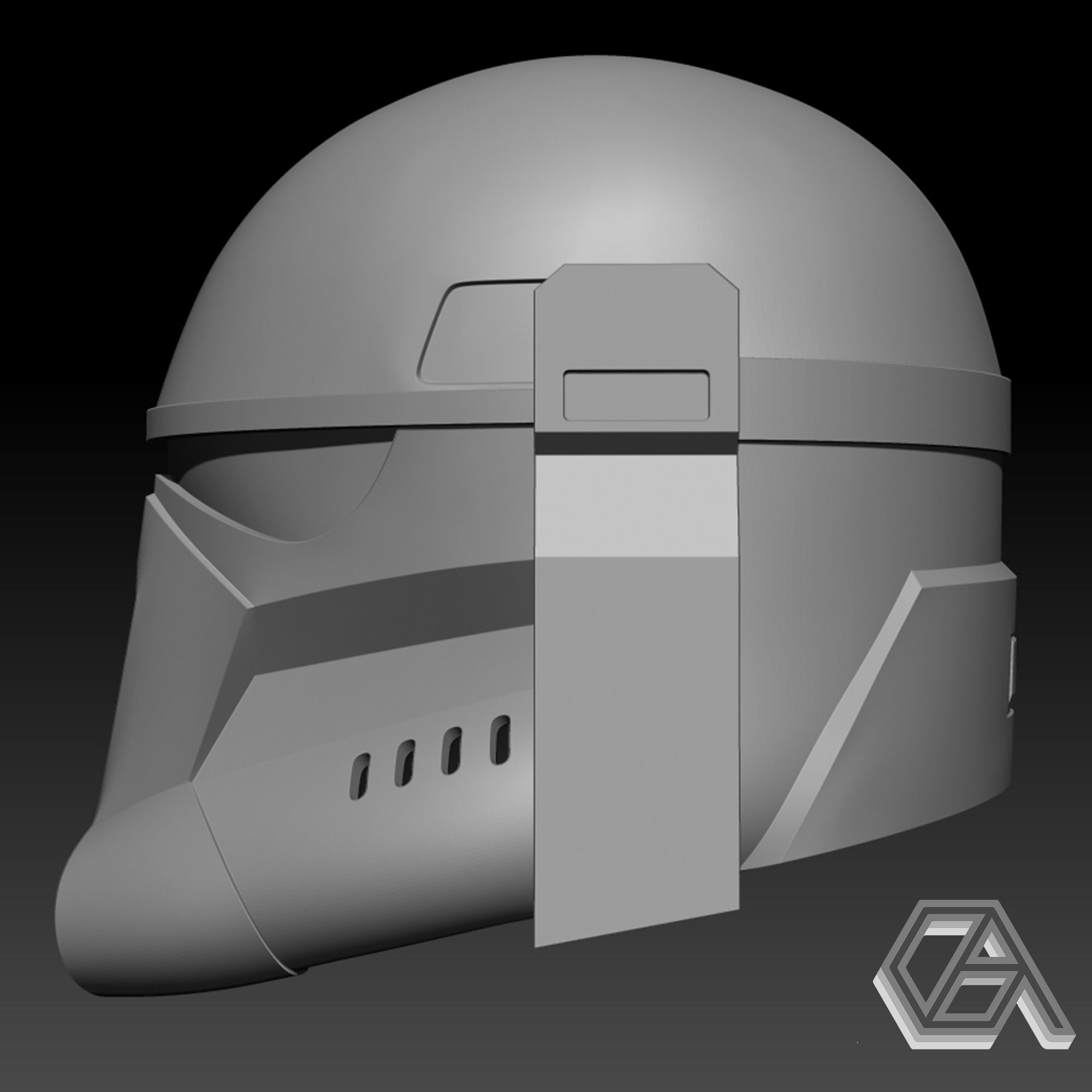 STAR WARS - BESKAR TROOPER MANDALORIAN HELMET 3D print model_2