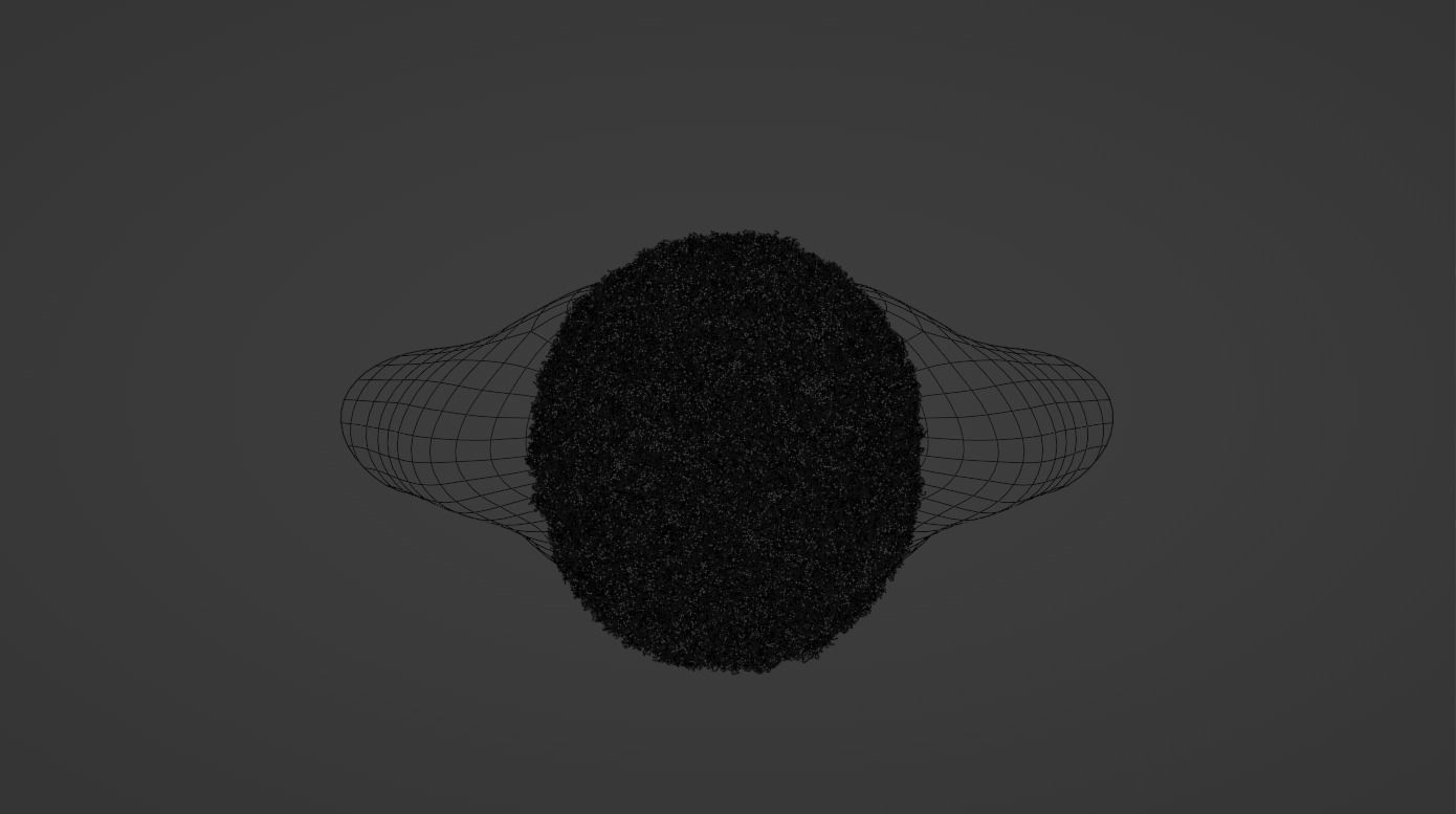 Afro Mullet 3D model_14