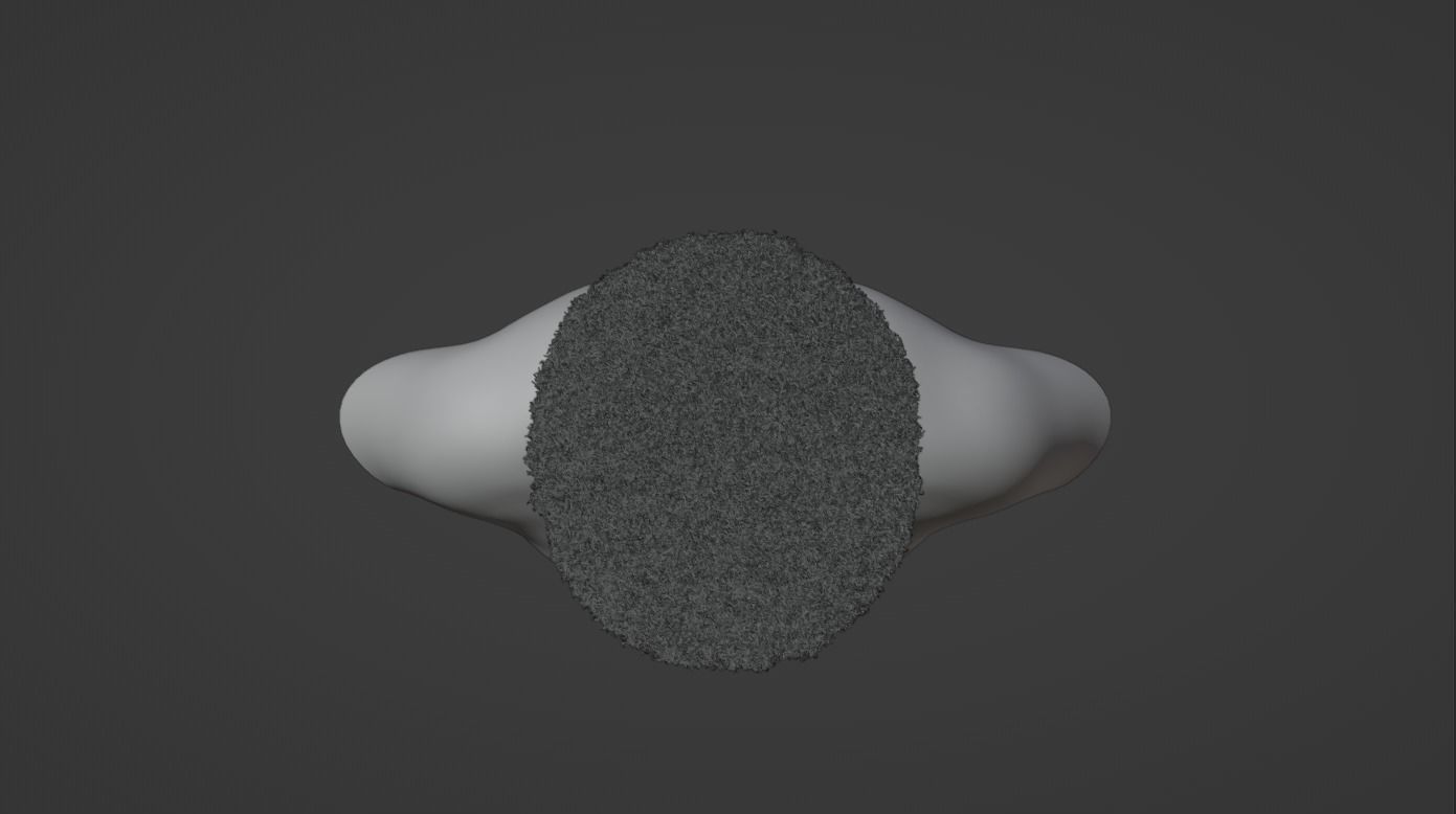 Afro Mullet 3D model_13