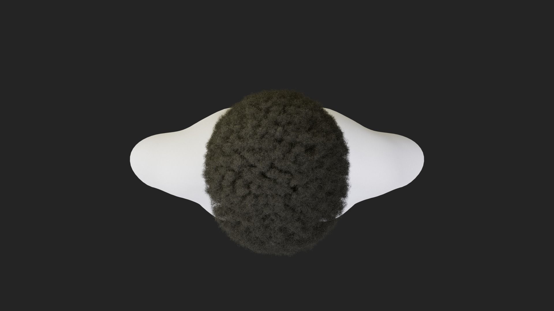 Afro Mullet 3D model_12