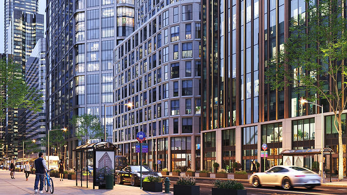 Archmodels vol 271 for 3dsmax - collection of skyscrapers 3D model 4