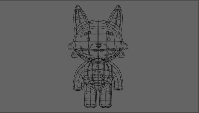 Cute Fox Model 3D model_7