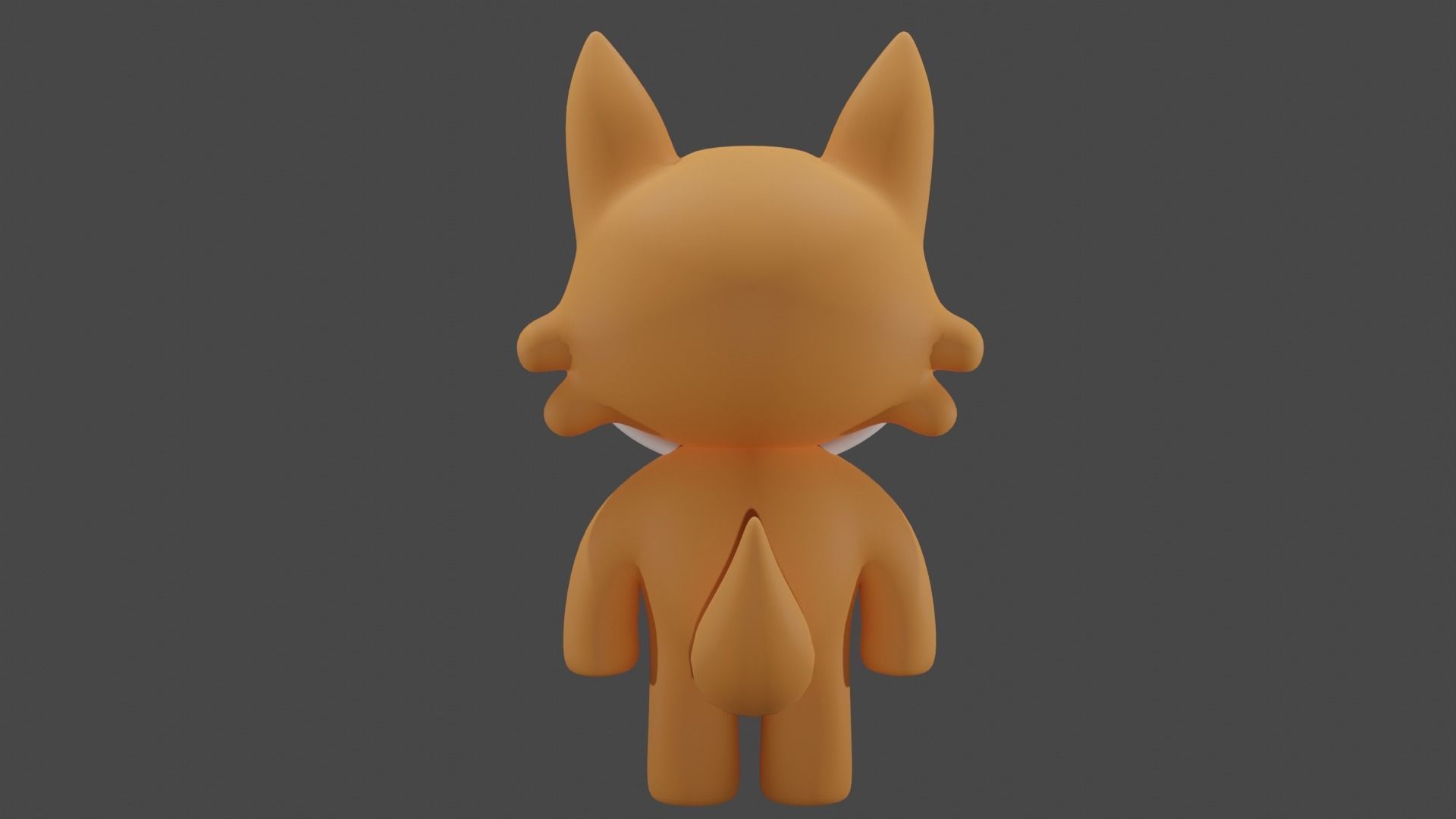 Cute Fox Model 3D model_4