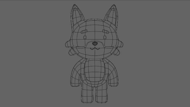 Cute Fox Model 3D model_8