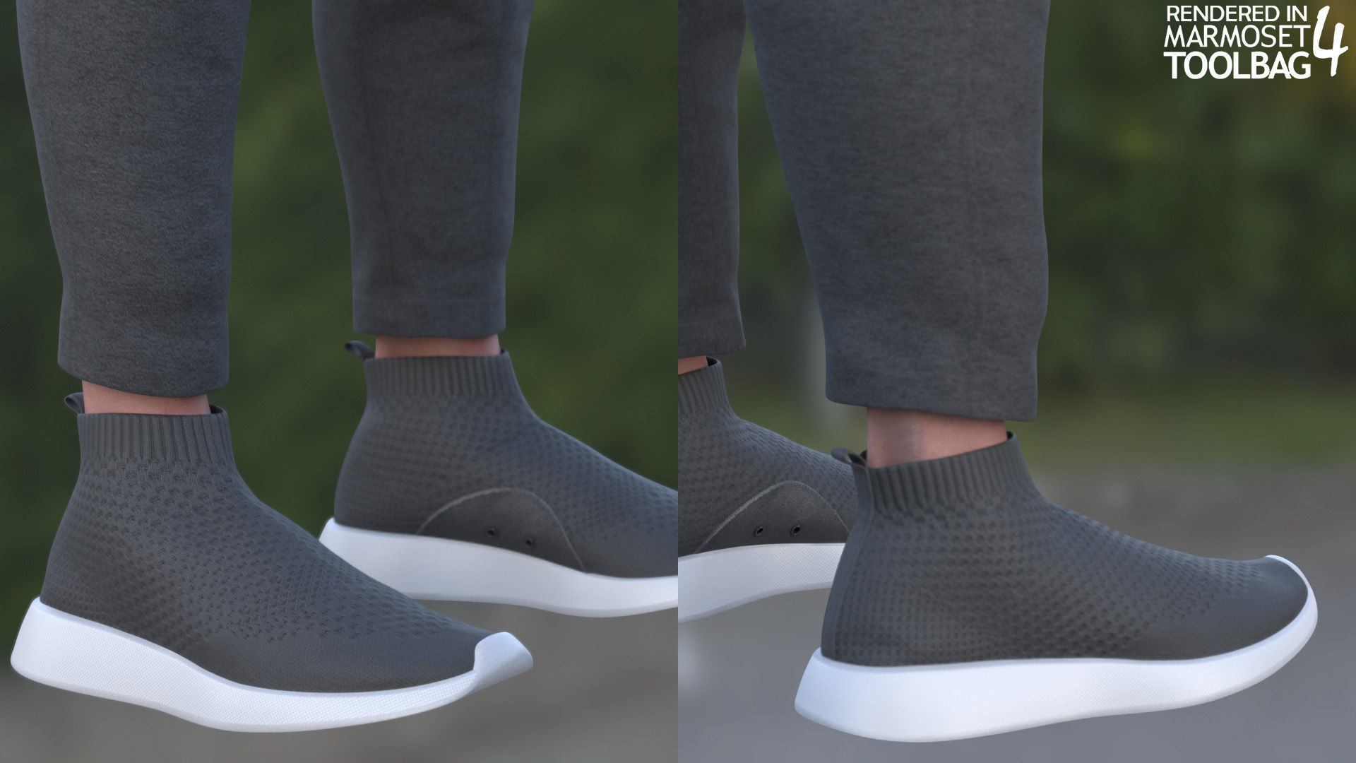 Woman Casual Outfit 5 - Modular - Rigged Low-poly 3D model_13