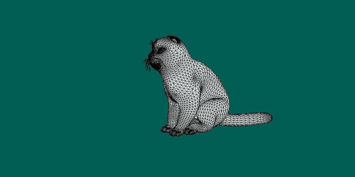 Orange Scottish Fold Cat 3D model_11