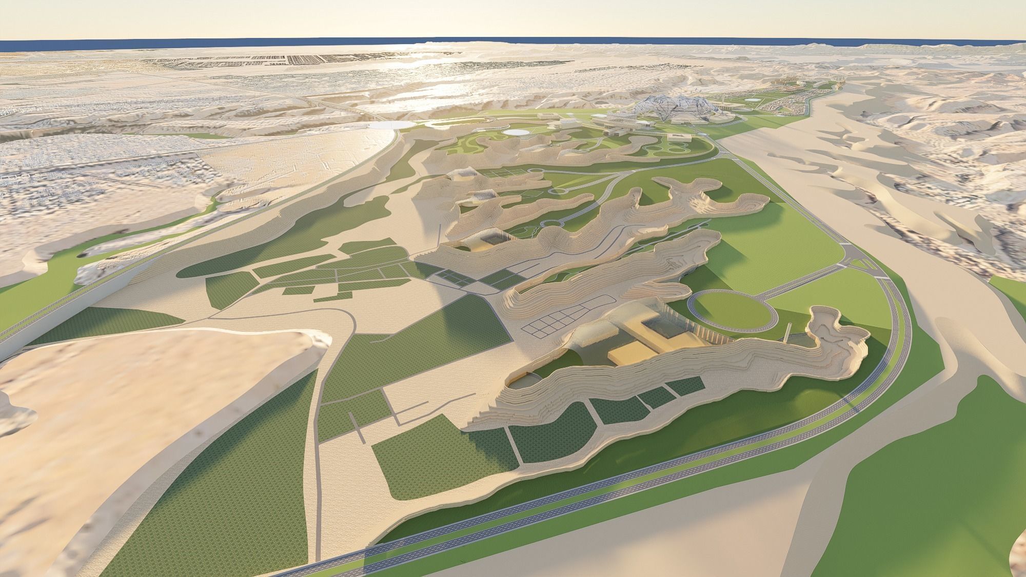 Riyadh Architectural Planning  Middle Eastern Architecture 3D model_9