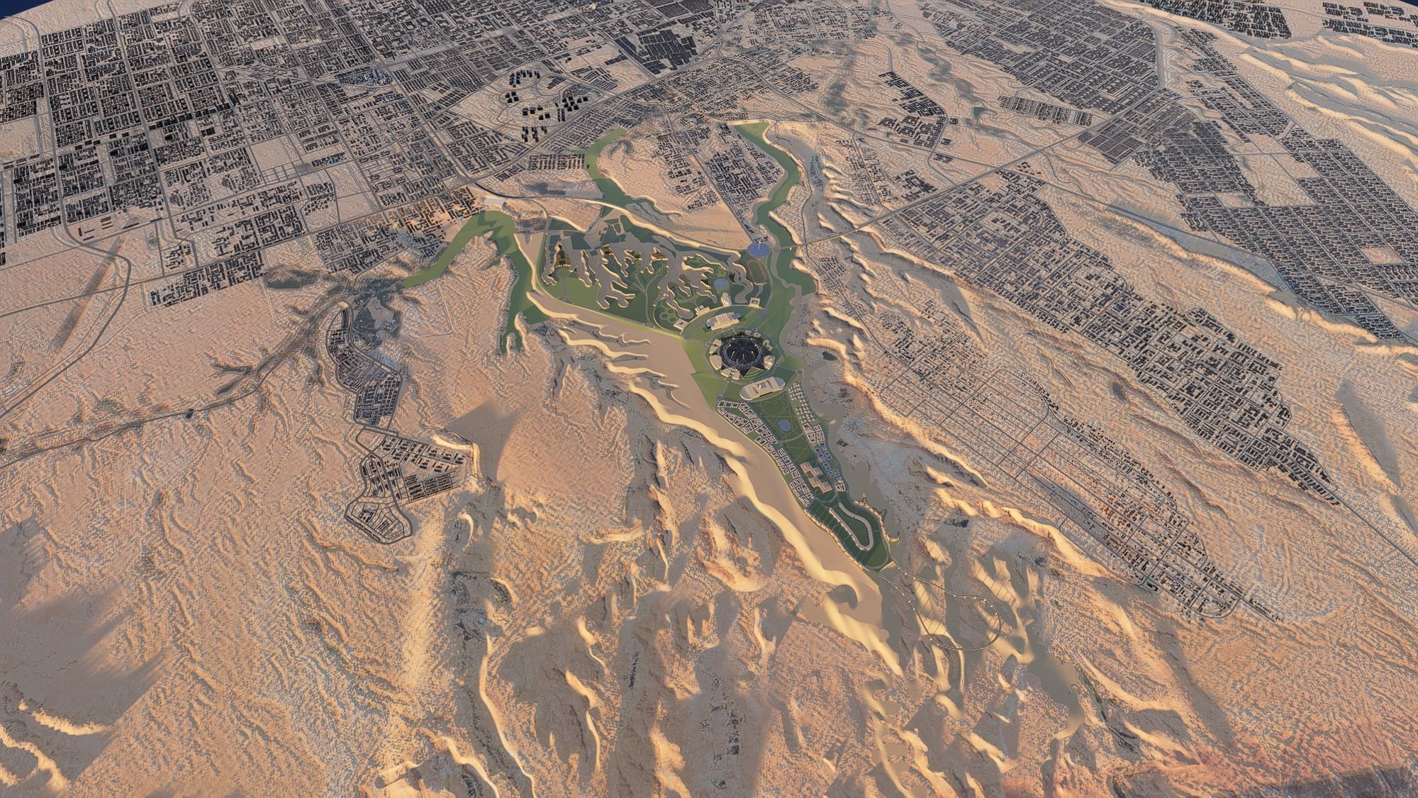 Riyadh Architectural Planning  Middle Eastern Architecture 3D model_6