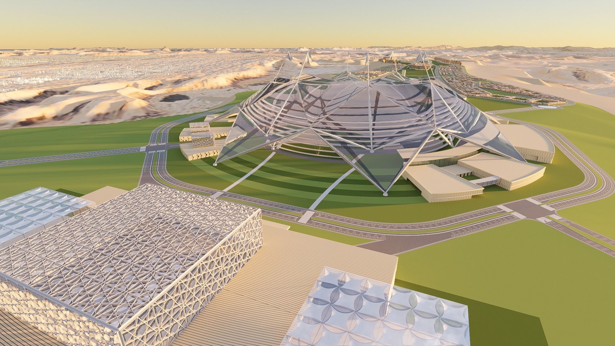 Riyadh Architectural Planning  Middle Eastern Architecture 3D model_5