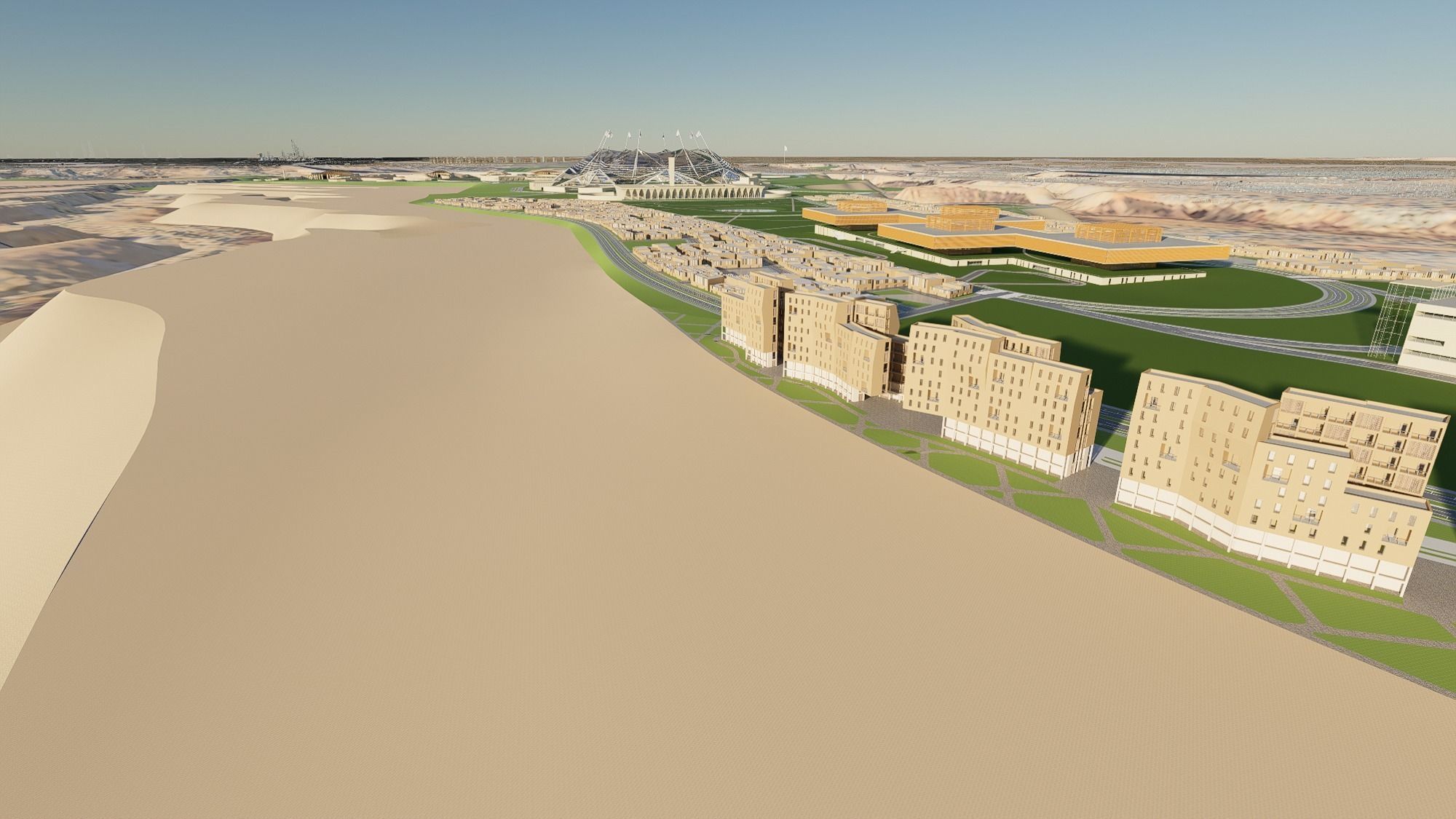 Riyadh Architectural Planning  Middle Eastern Architecture 3D model_7