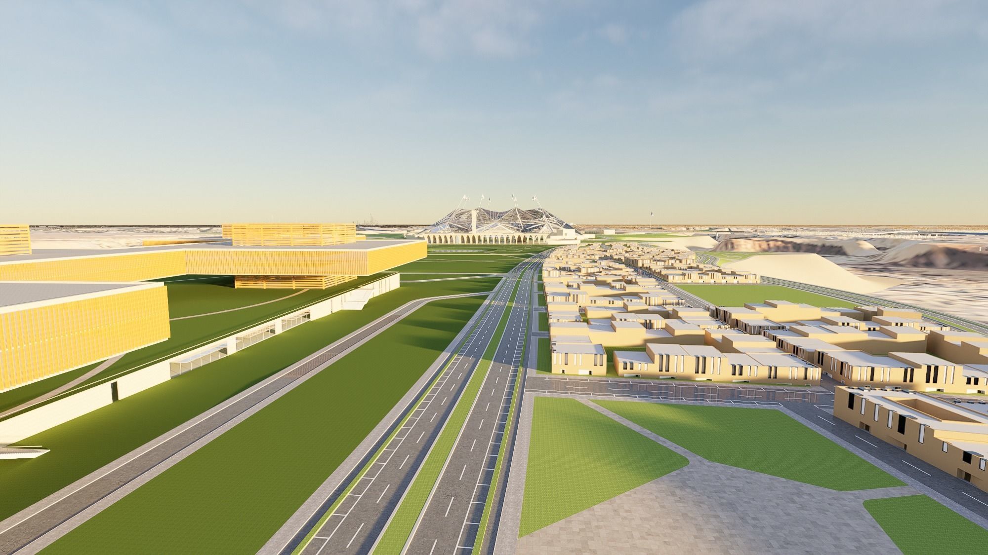 Riyadh Architectural Planning  Middle Eastern Architecture 3D model_8