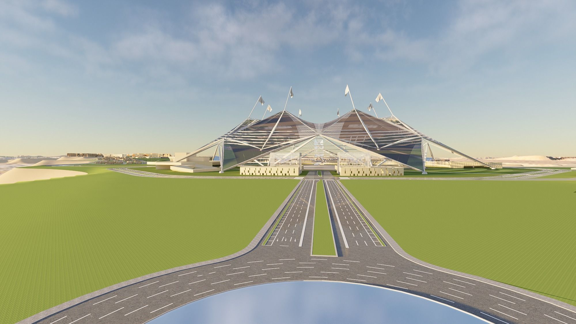 Riyadh Architectural Planning  Middle Eastern Architecture 3D model_11