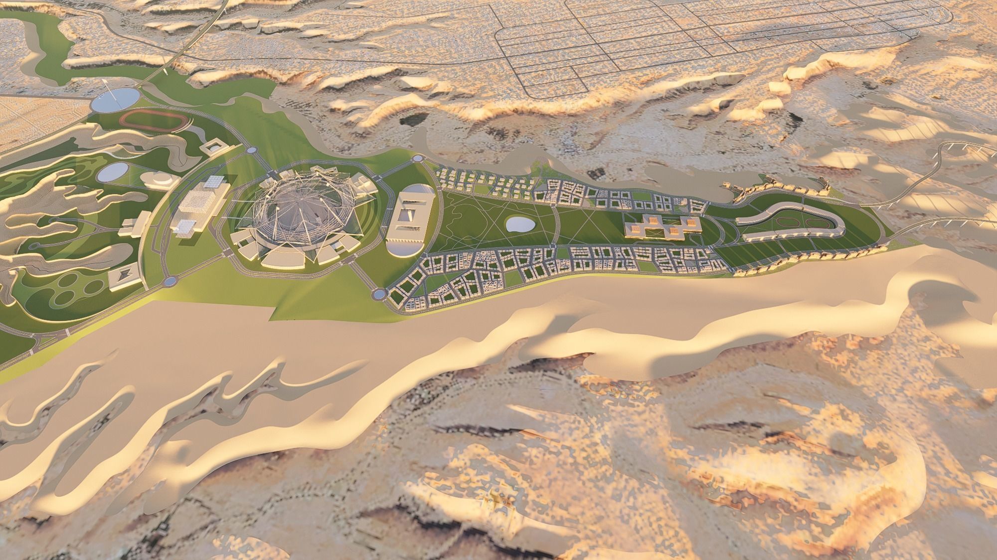 Riyadh Architectural Planning  Middle Eastern Architecture 3D model_4