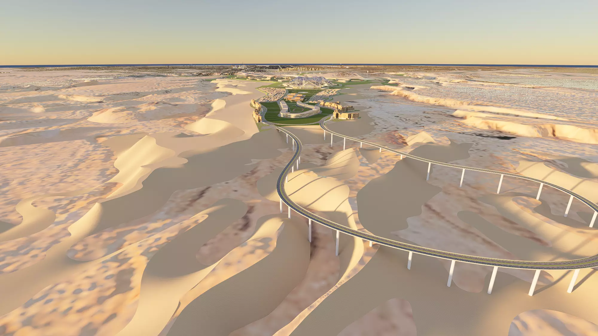 Riyadh Architectural Planning  Middle Eastern Architecture 3D model_0