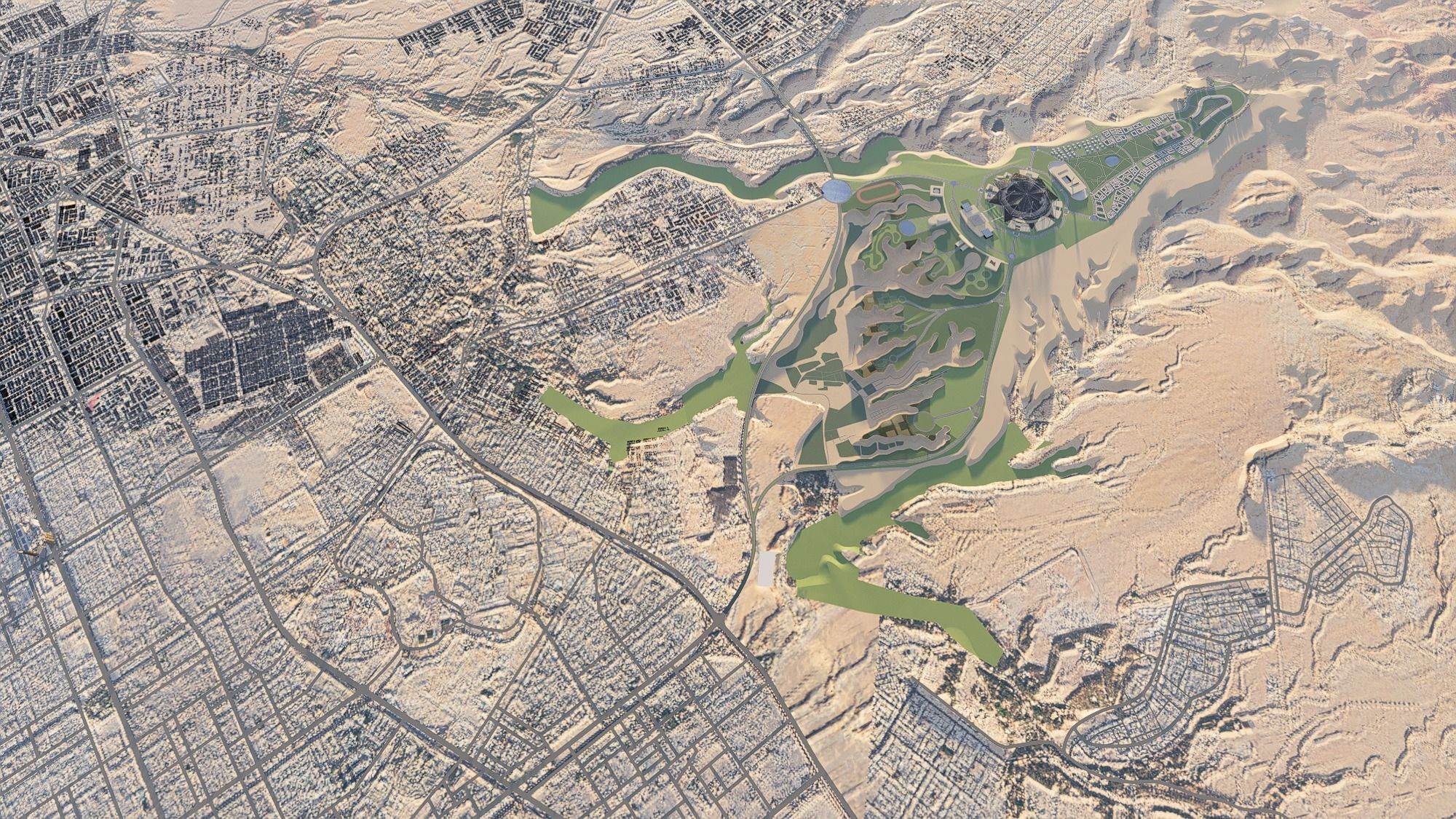 Riyadh Architectural Planning  Middle Eastern Architecture 3D model_1