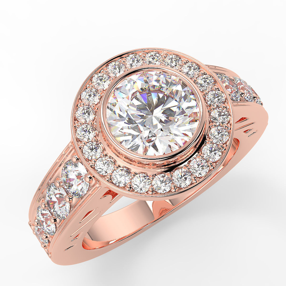 Wedding Ring 3D print model_1