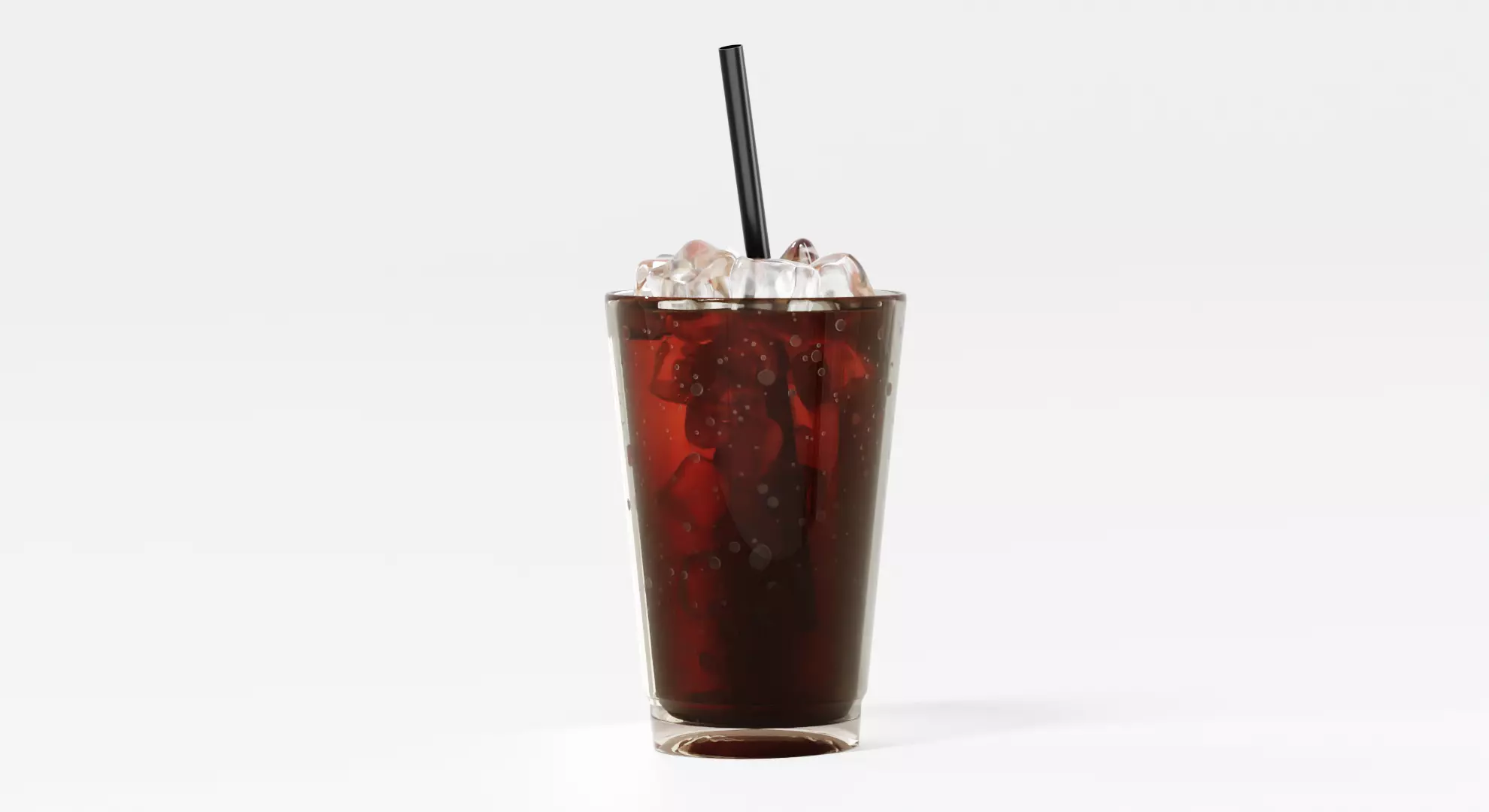 Glass of cola 3D model