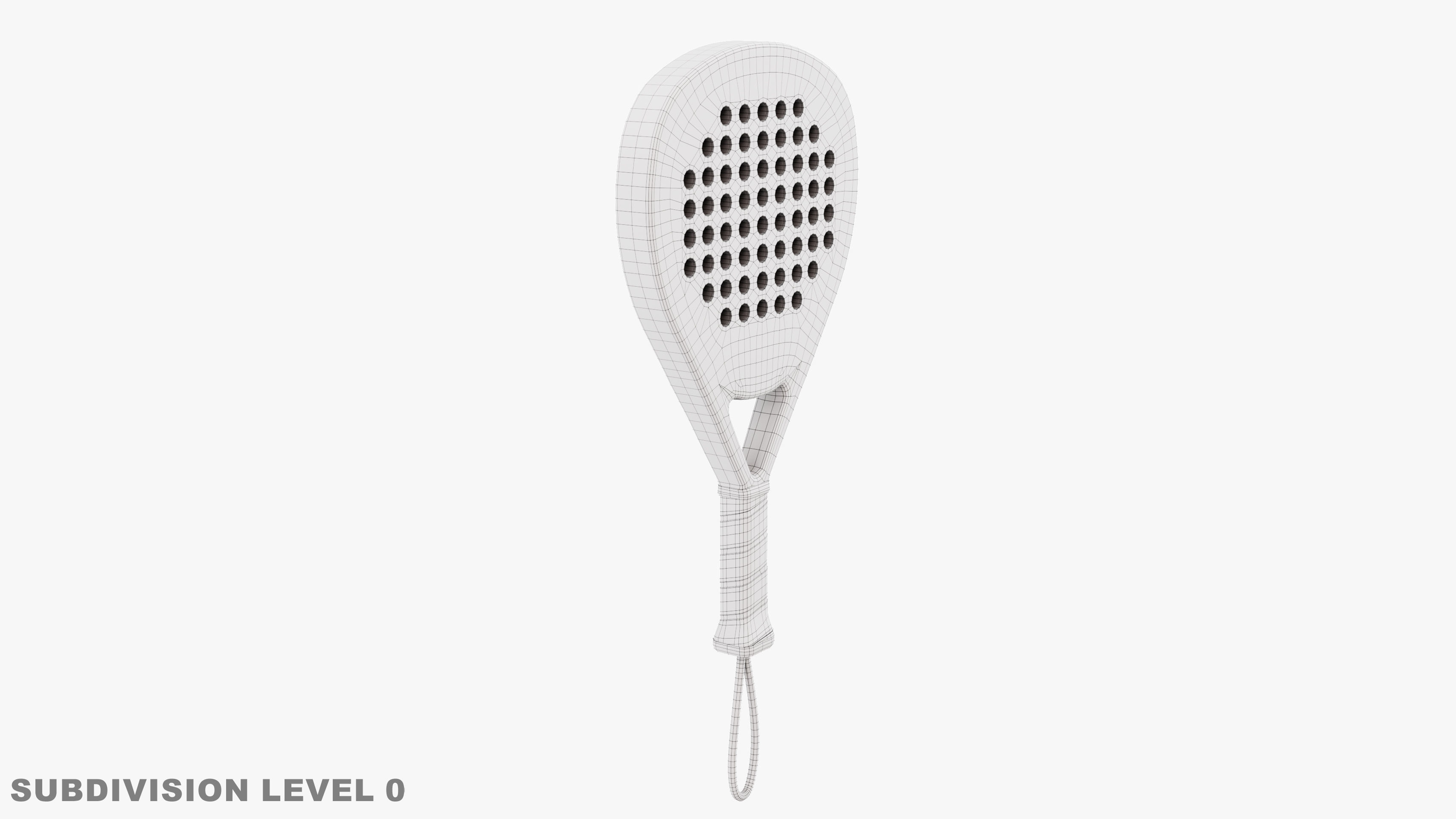 Padel Racket - Diamond 3D model_8
