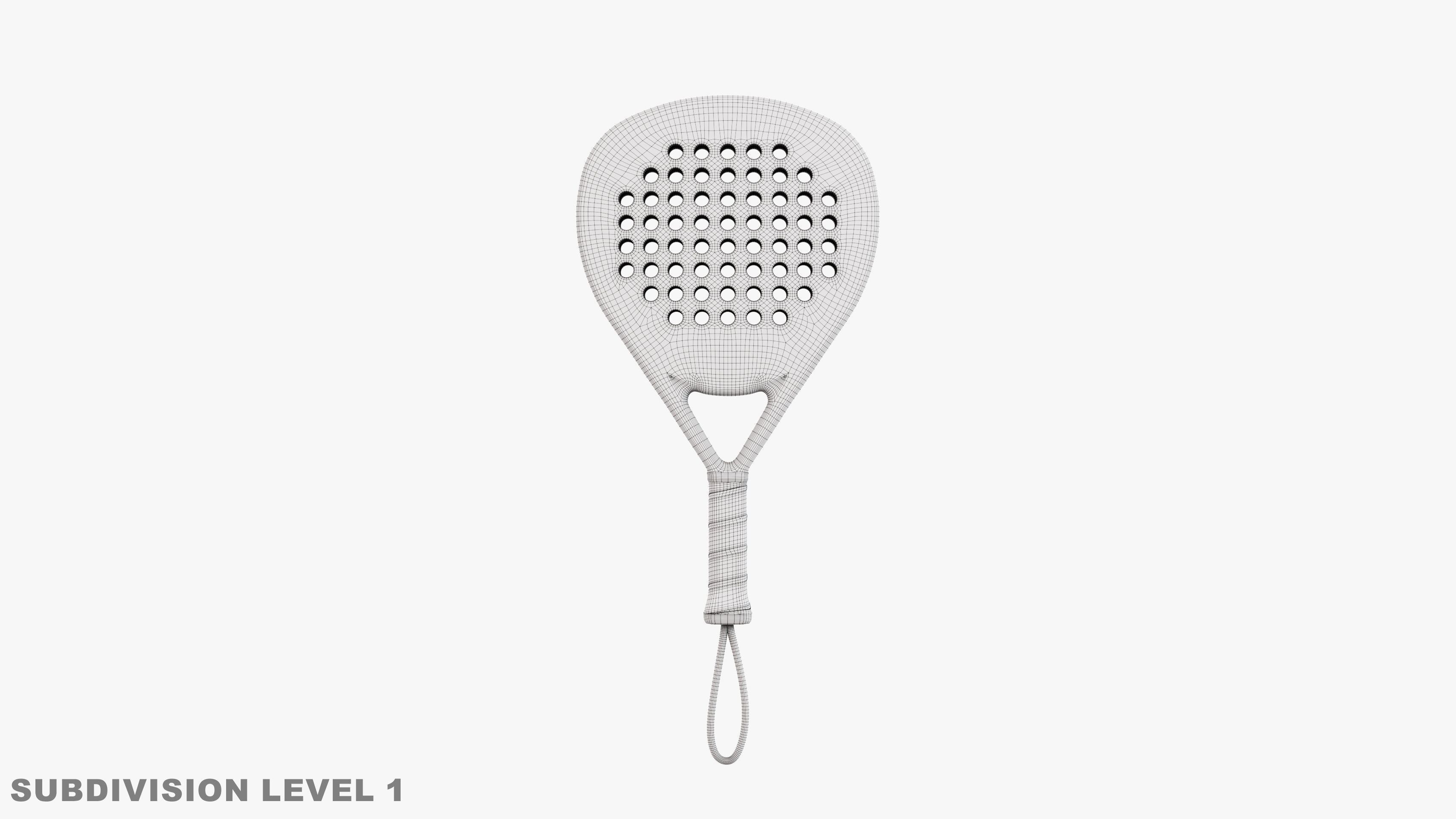 Padel Racket - Diamond 3D model_7
