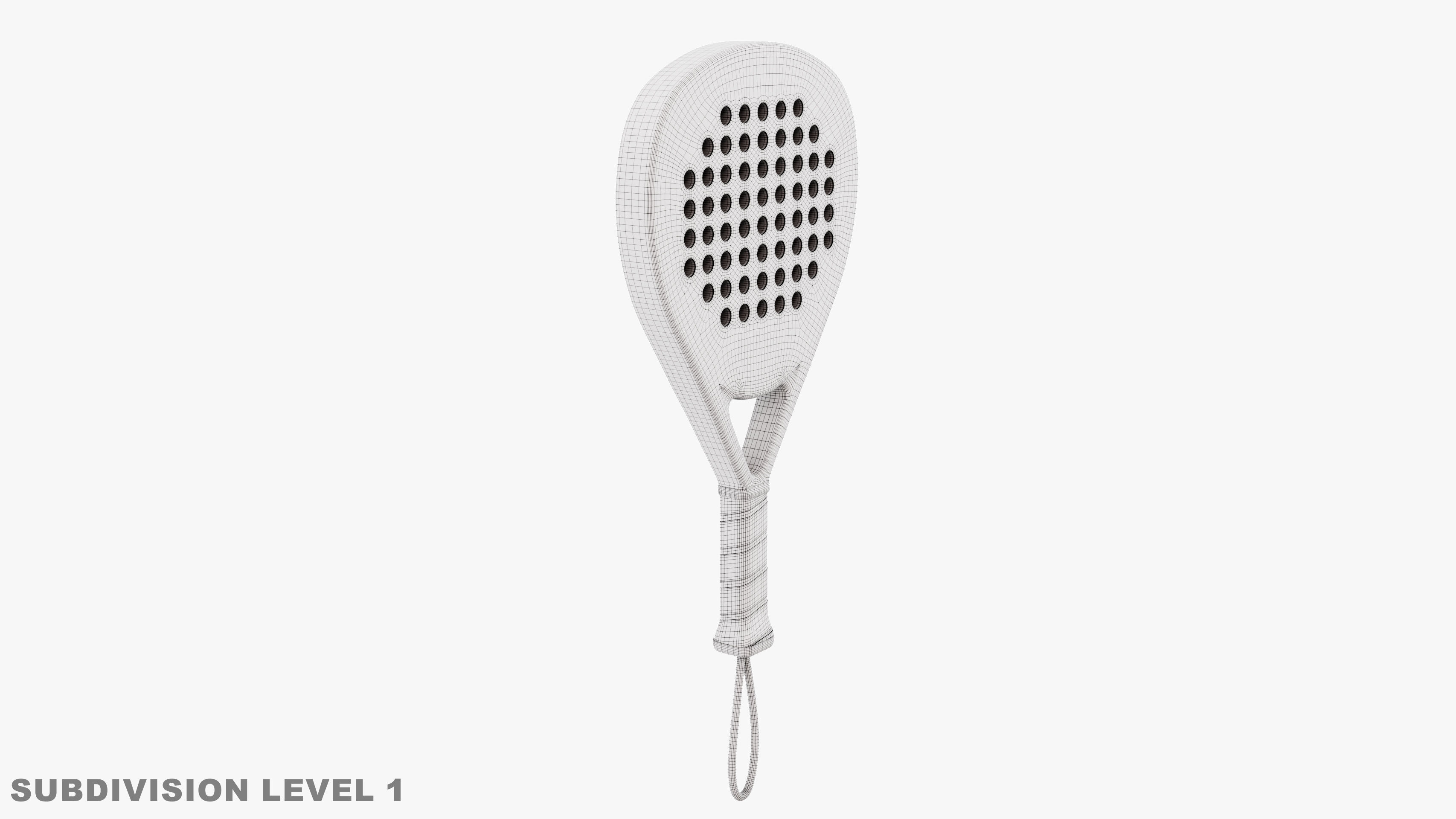 Padel Racket - Diamond 3D model_9