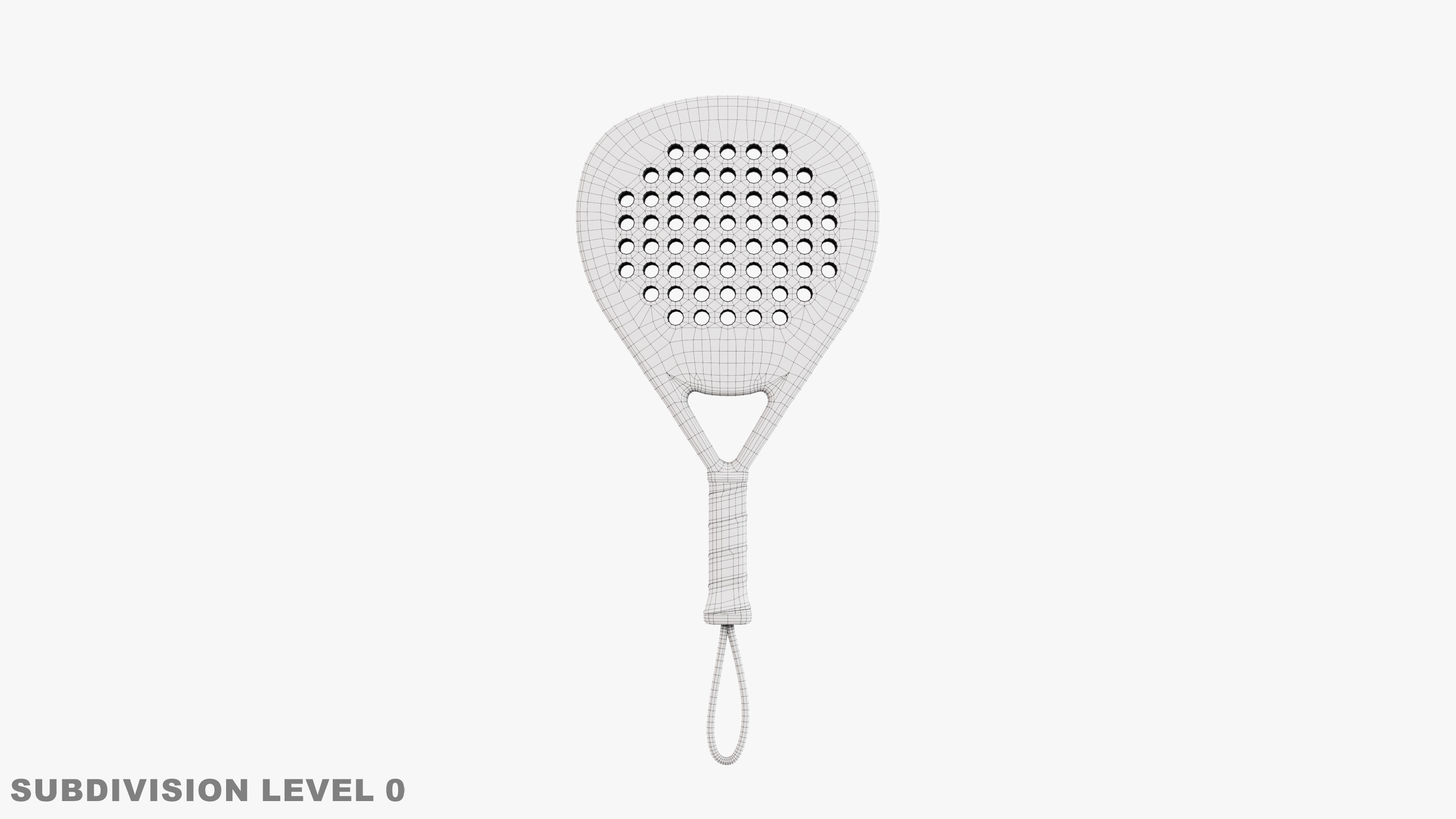 Padel Racket - Diamond 3D model_6