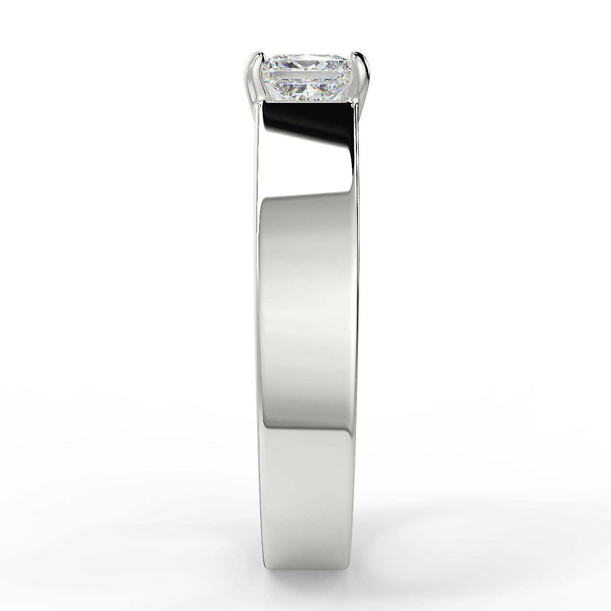 Wedding ring 3D print model_4