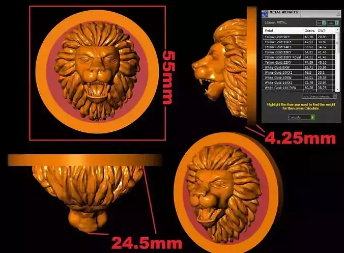 Lion Pendant