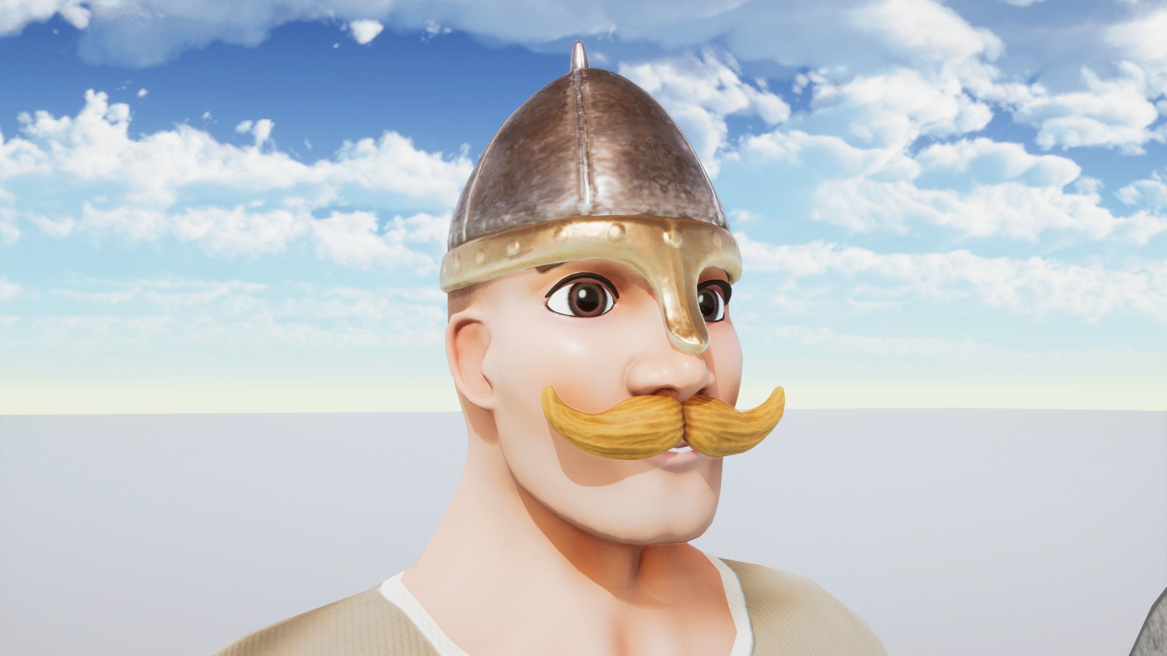 Stylized Medieval Guards Kit Rigged with Shape Keys Low-poly 3D model_3