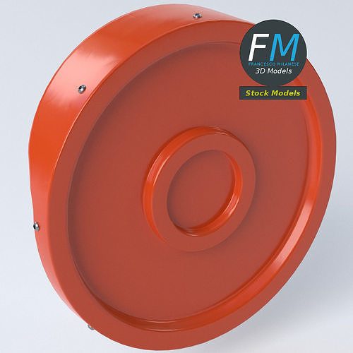 Blind spot traffic mirror 2 3D model 5