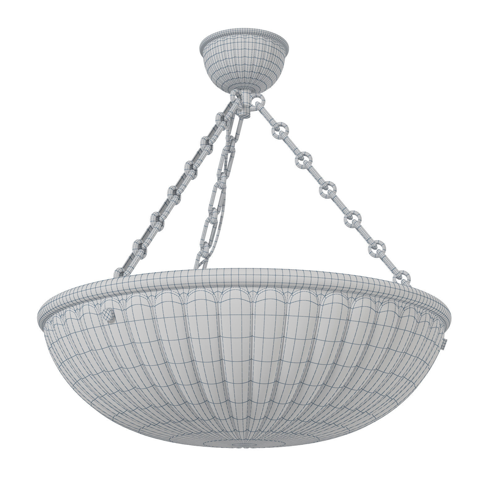 1stdlibs Alabaster antique chandelier Low-poly 3D model_2