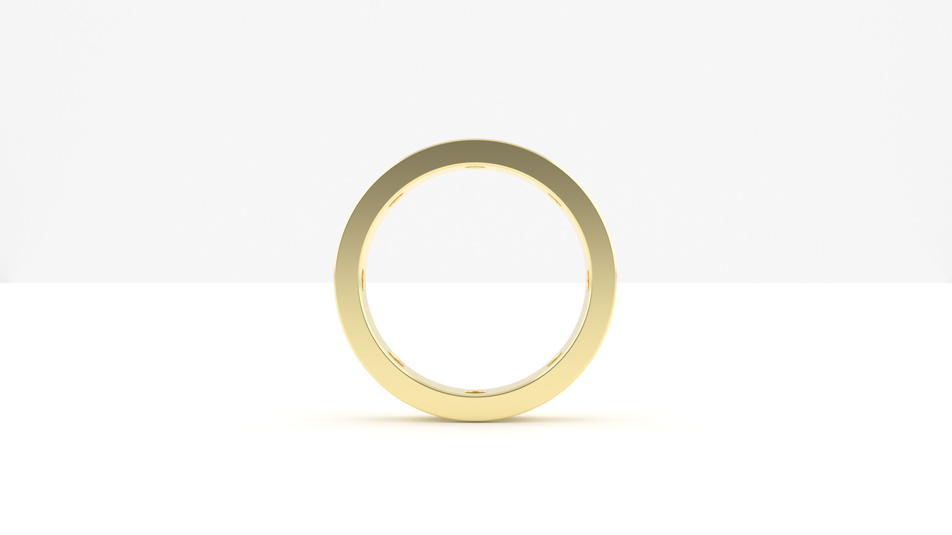 minimalist collar ring 3D print model_2