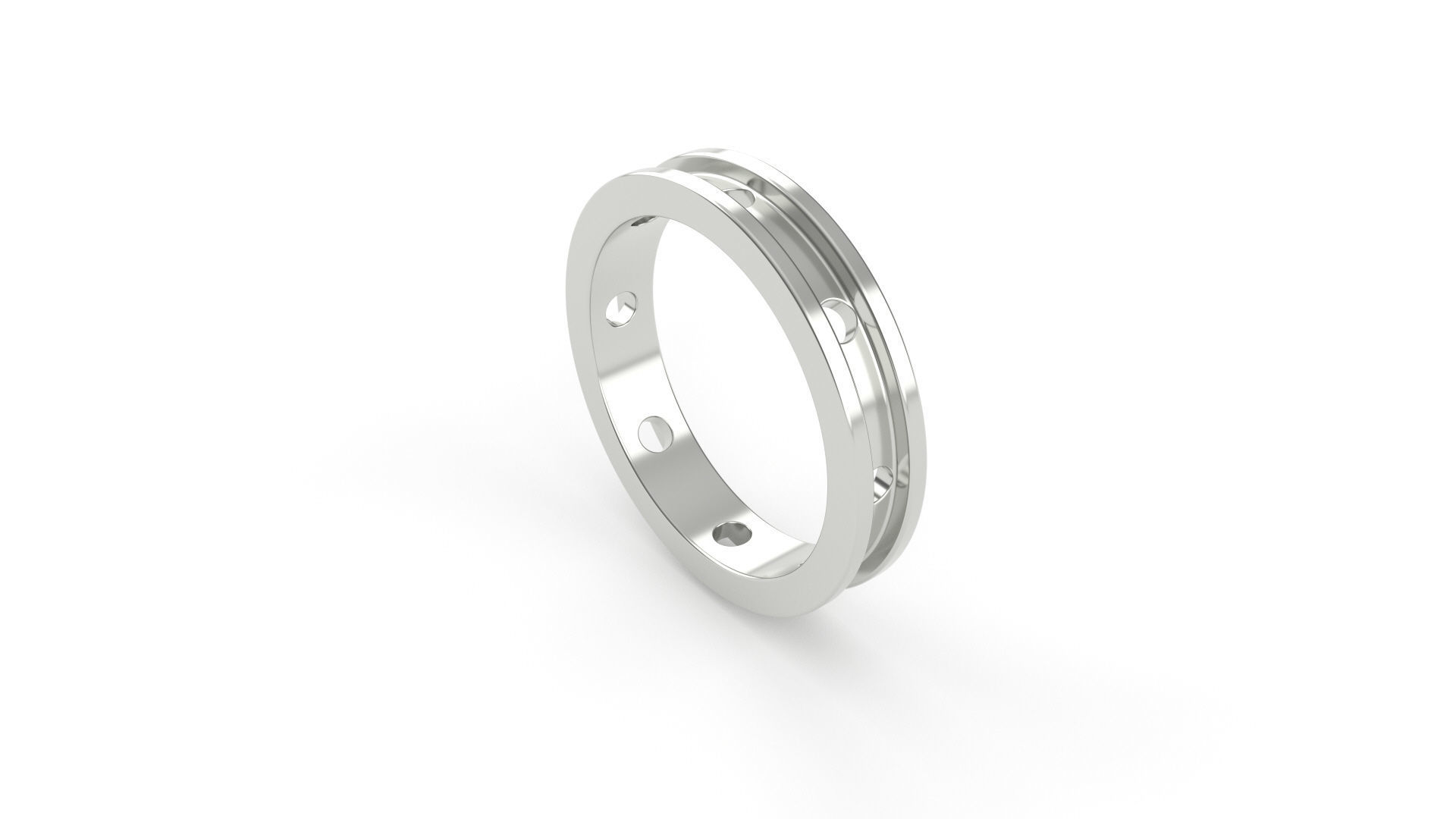 minimalist collar ring 3D print model_1