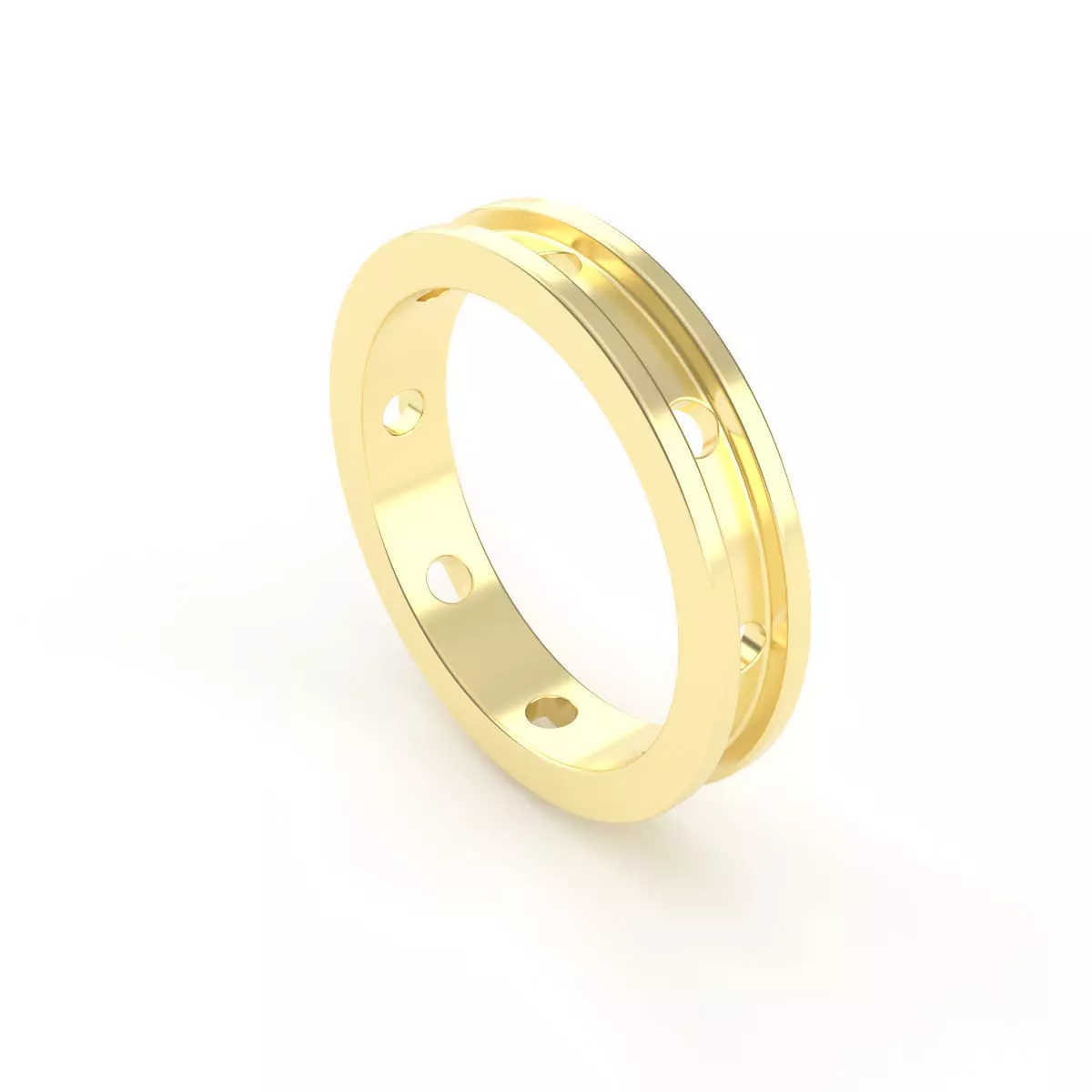 minimalist collar ring 3D print model_0