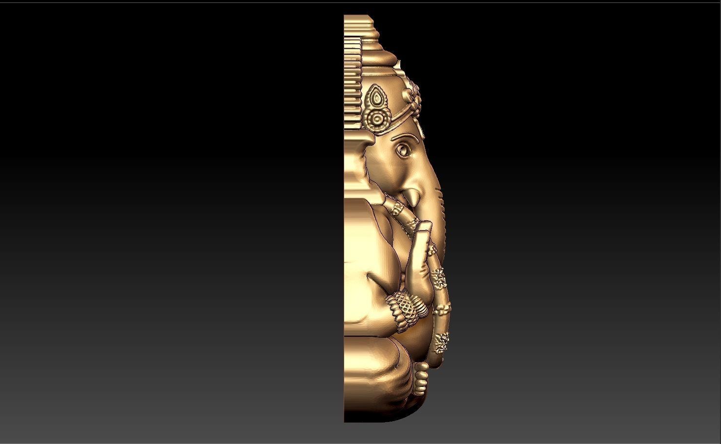 GANESHA PENDENT 3D print model_3