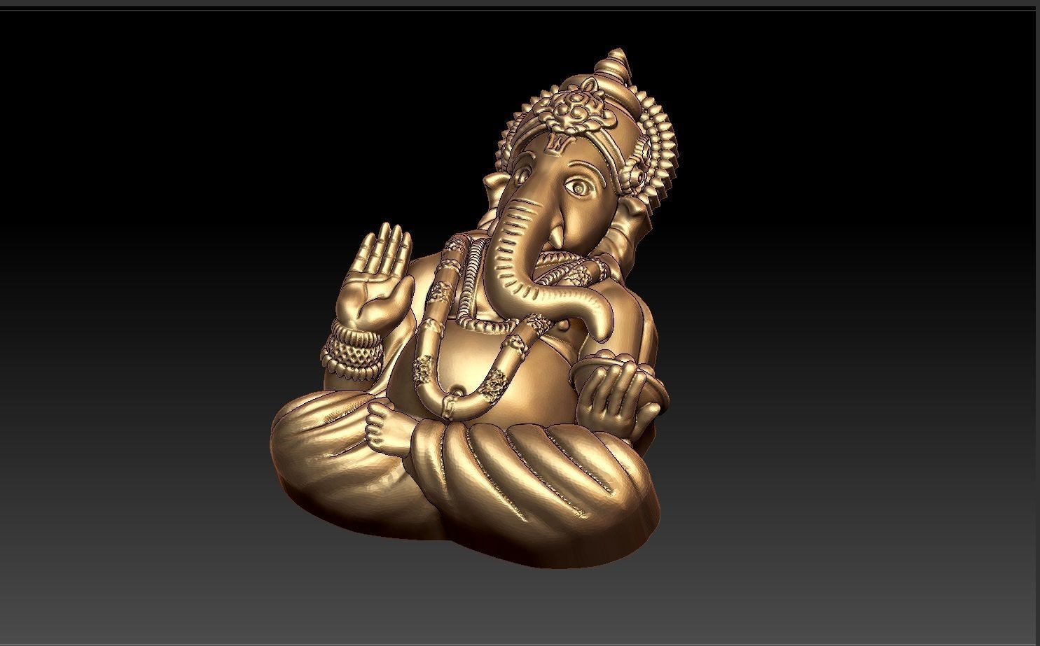 GANESHA PENDENT 3D print model_1
