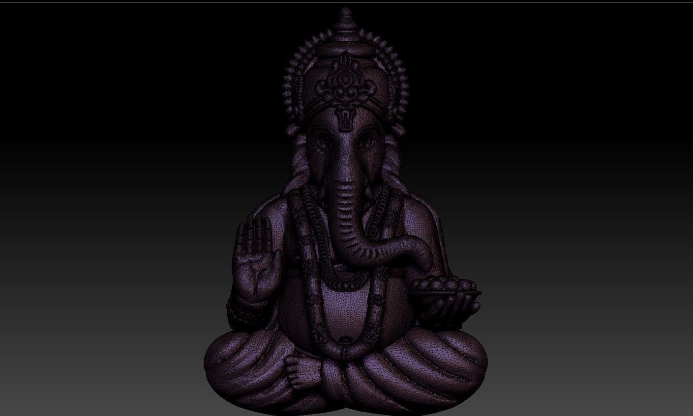 GANESHA PENDENT 3D print model_8