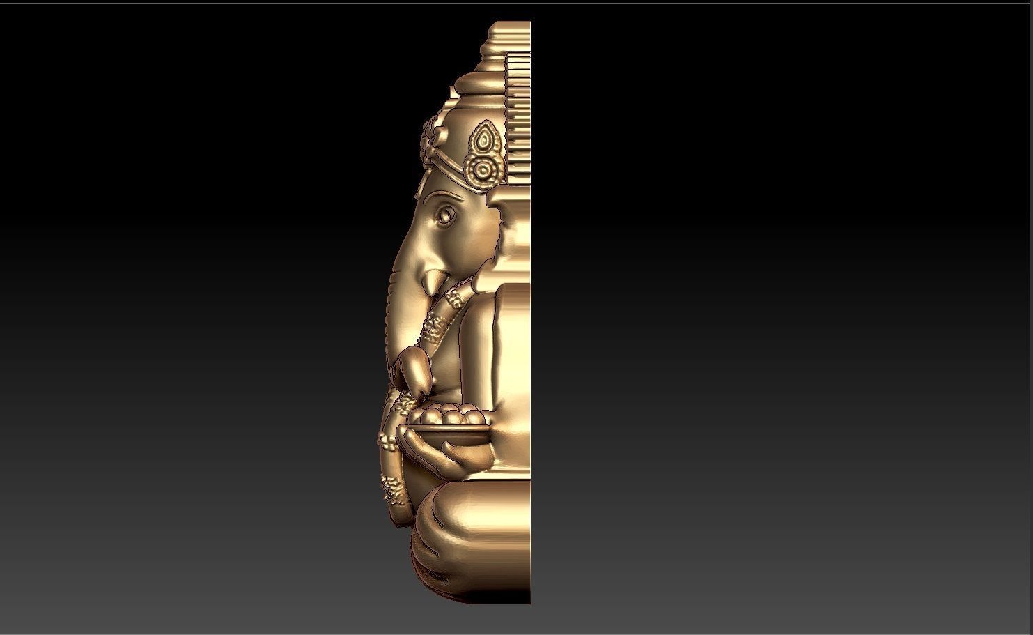 GANESHA PENDENT 3D print model_2
