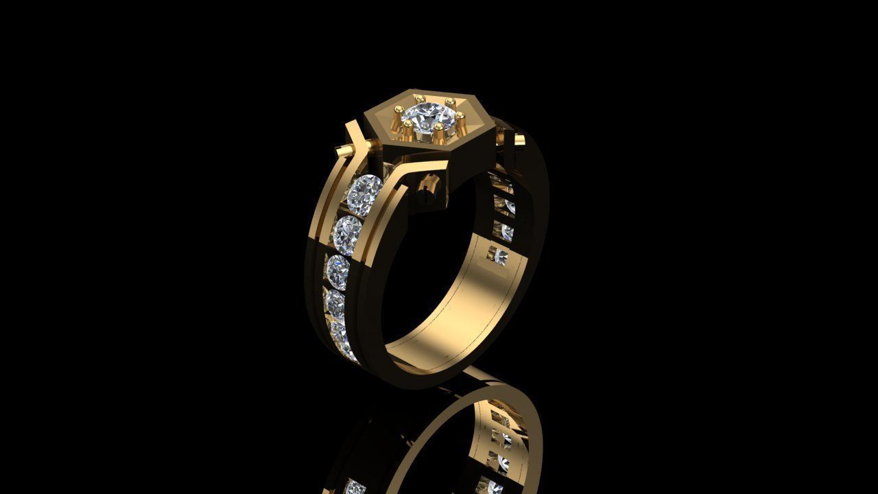 Men Ring 3D print model_1